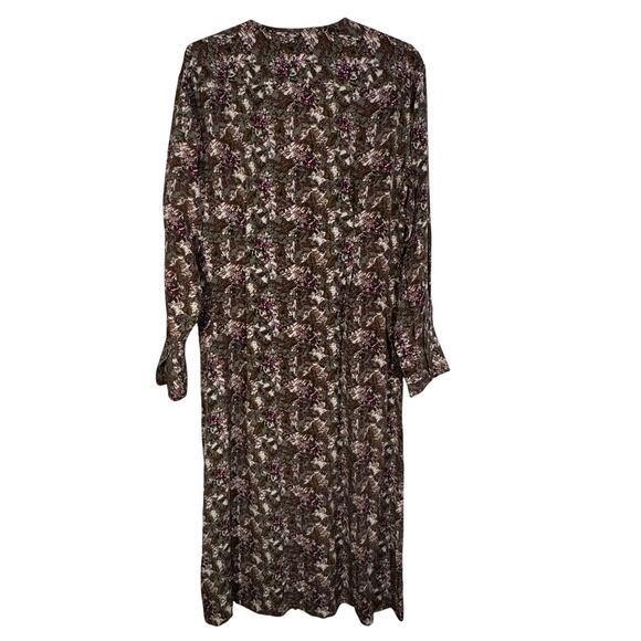 Women's Equipment Teodora Mother of Pearl Midi Dress Size XL - Picture 3 of 7
